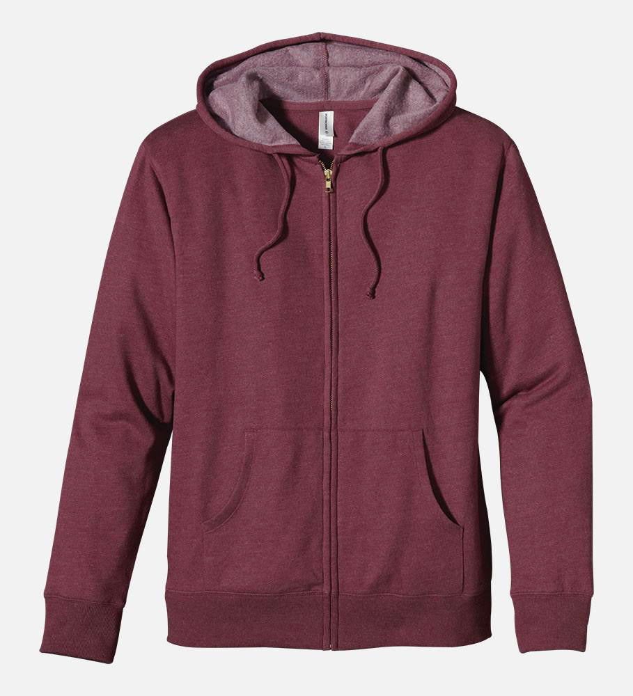 Heathered Full-Zip Hoody, EC5680 - econscious