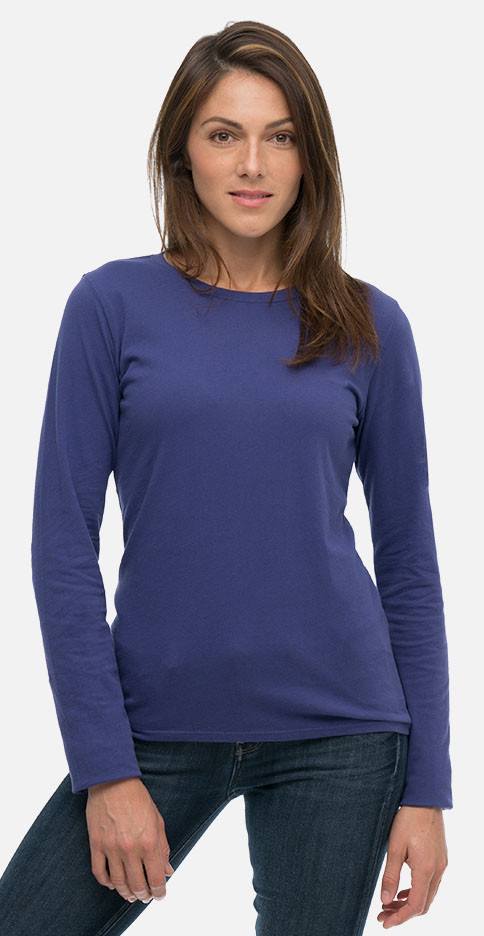 Women's Classic Washed Long Sleeve Sustainable Tee | Econscious