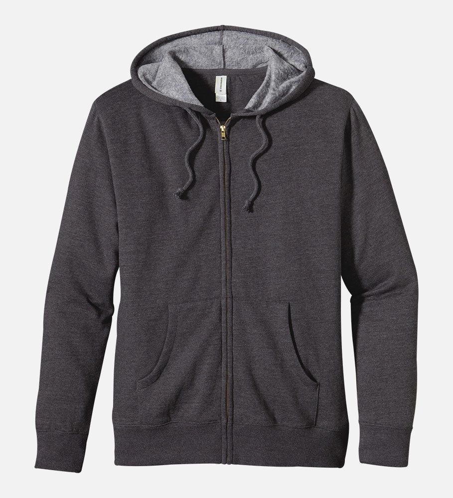 Heathered Full-Zip Hoody, EC5680 - econscious